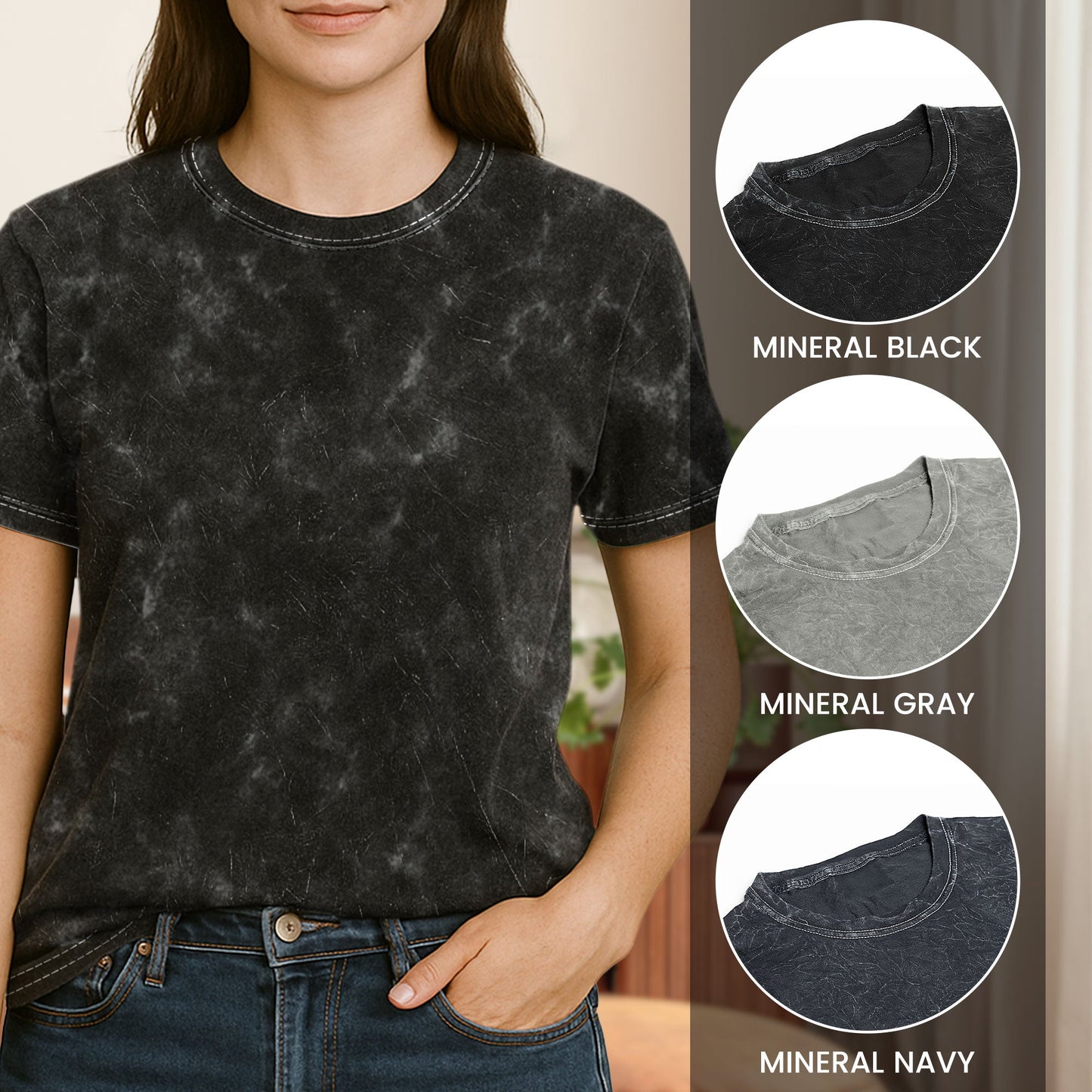 The Amazing Dog Cat Mom Dad Retro Comic Style - Personalized Photo Acid Wash T‑Shirt