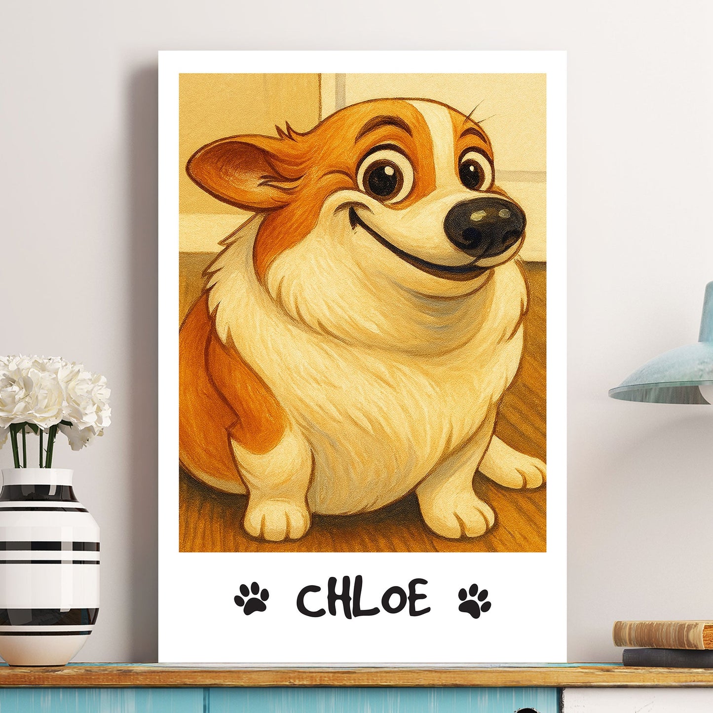 Custom Funny Pet Caricature Portrait For Dog Lovers, Cat Lovers - Personalized Photo Poster