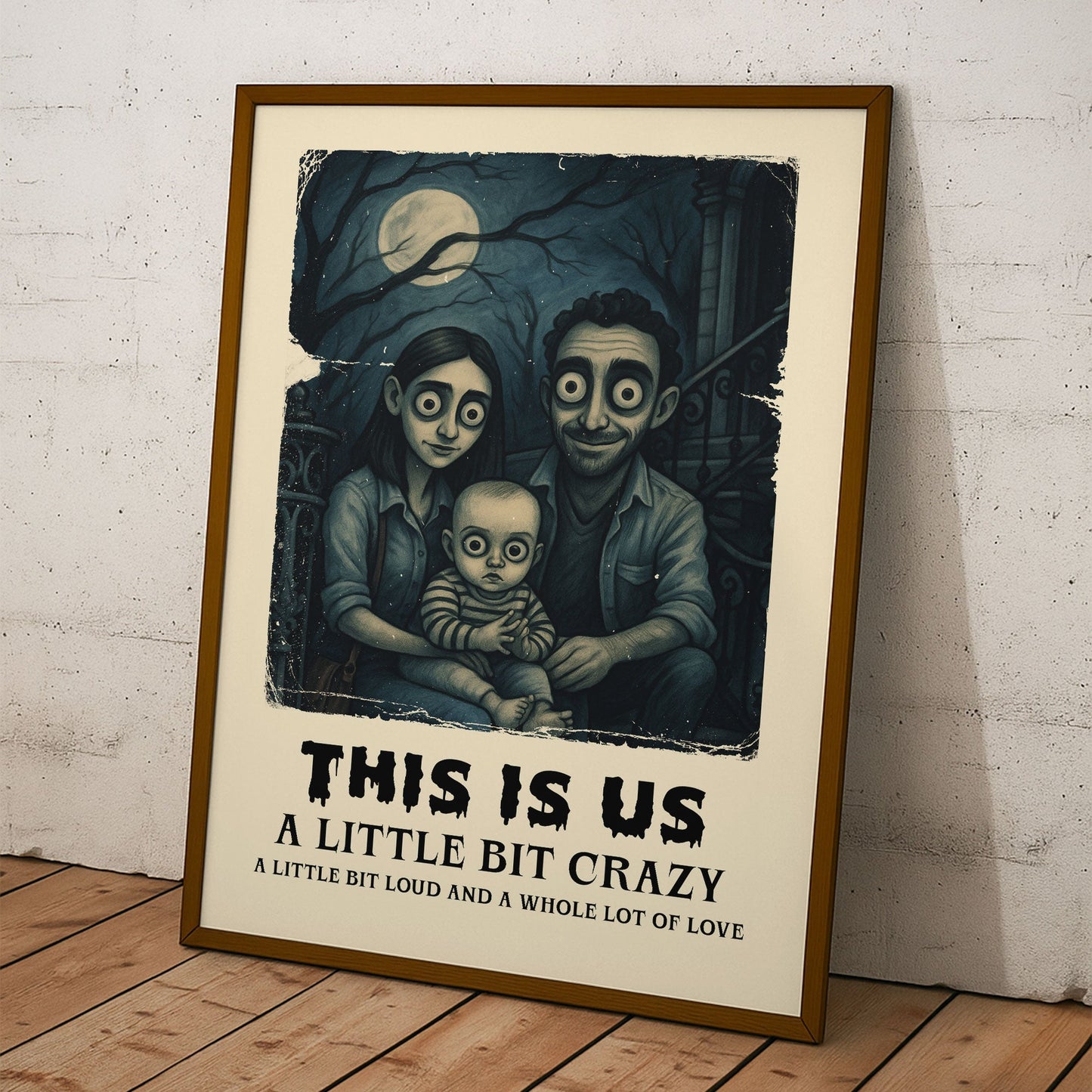 This Is Us A Little Bit Crazy - Personalized Photo Poster