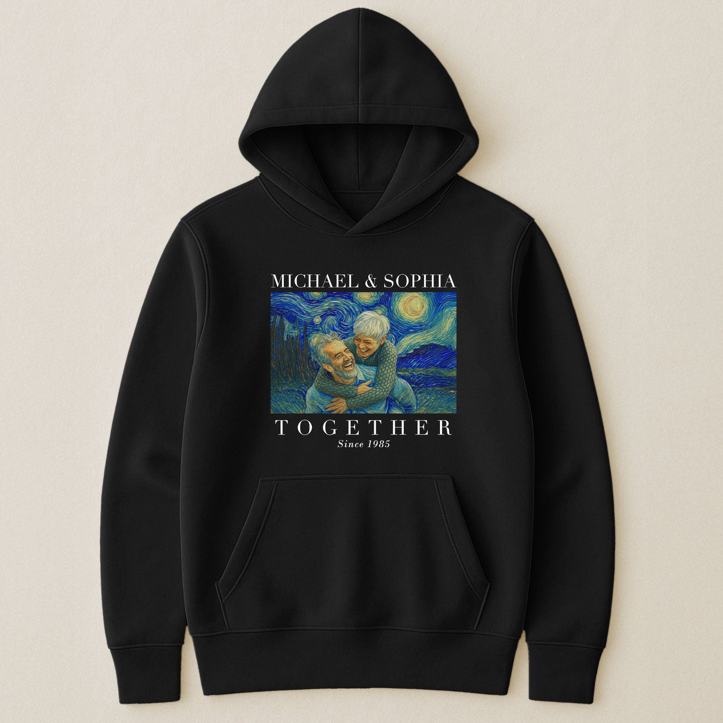 Together Since Couple Shirts Van Gogh Art - Personalized Photo Couple Matching Shirts