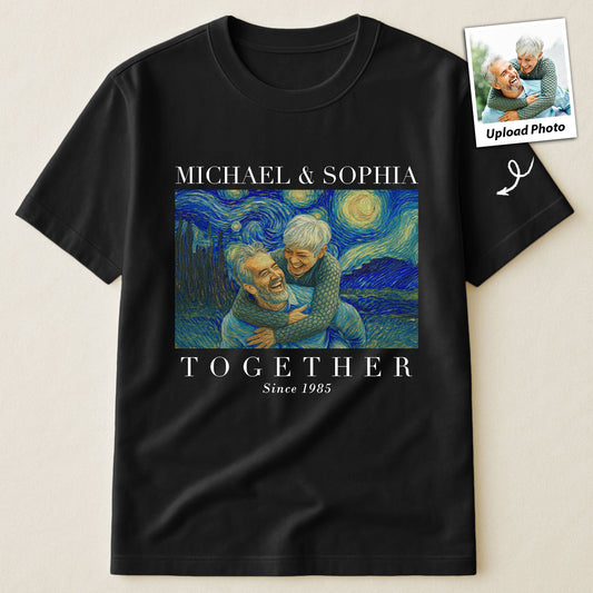 Together Since Couple Shirt Van Gogh Art - Personalized Photo Shirt