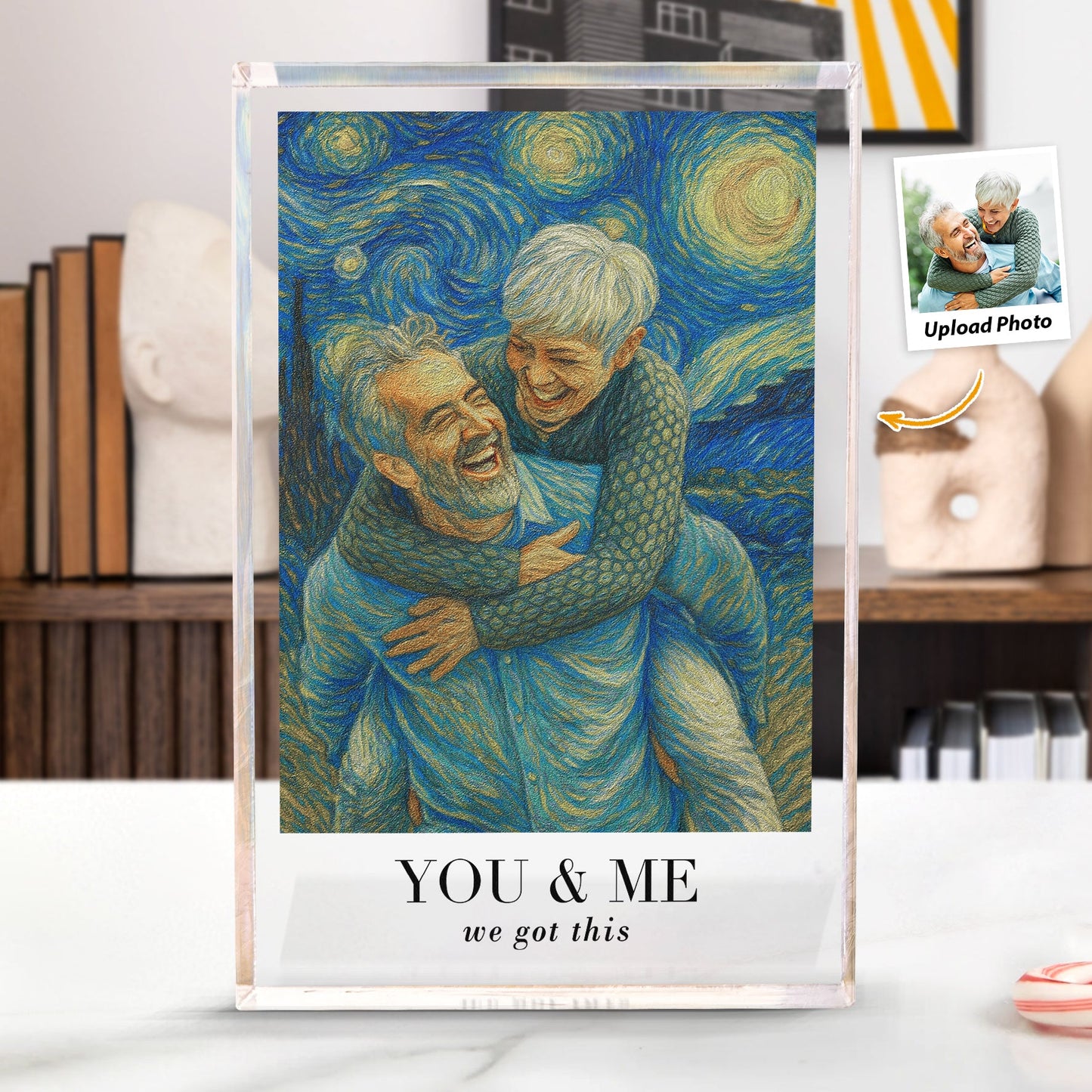 Van Gogh Wall Art You & Me We Got This - Personalized Acrylic Photo Plaque
