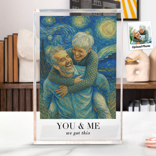 Van Gogh Wall Art You & Me We Got This - Personalized Acrylic Photo Plaque