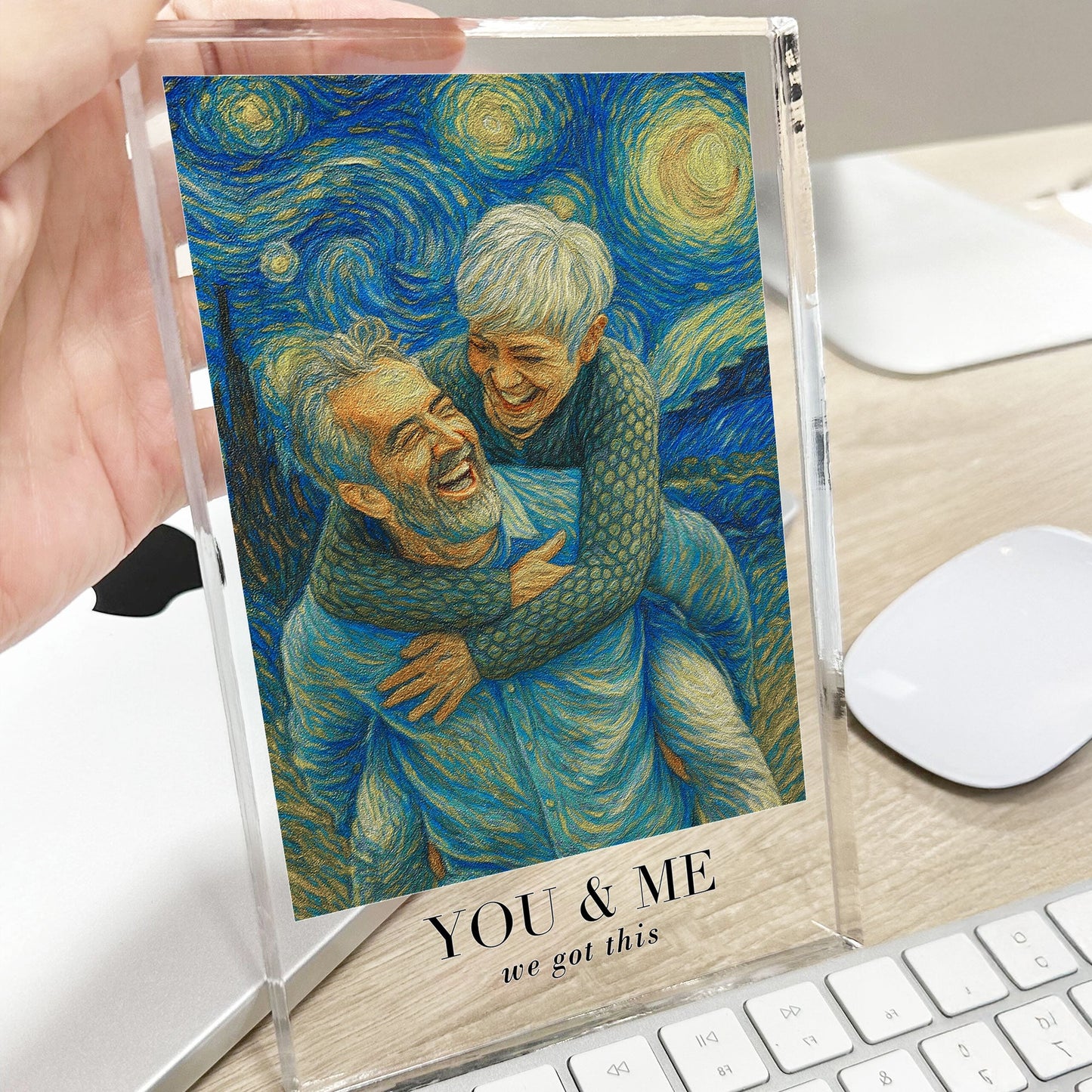 Van Gogh Wall Art You & Me We Got This - Personalized Acrylic Photo Plaque