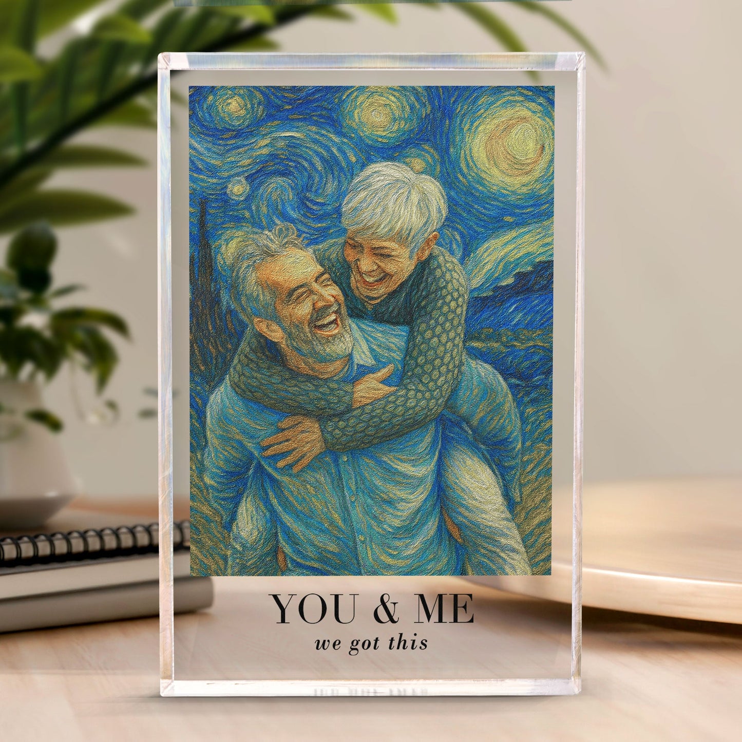 Van Gogh Wall Art You & Me We Got This - Personalized Acrylic Photo Plaque