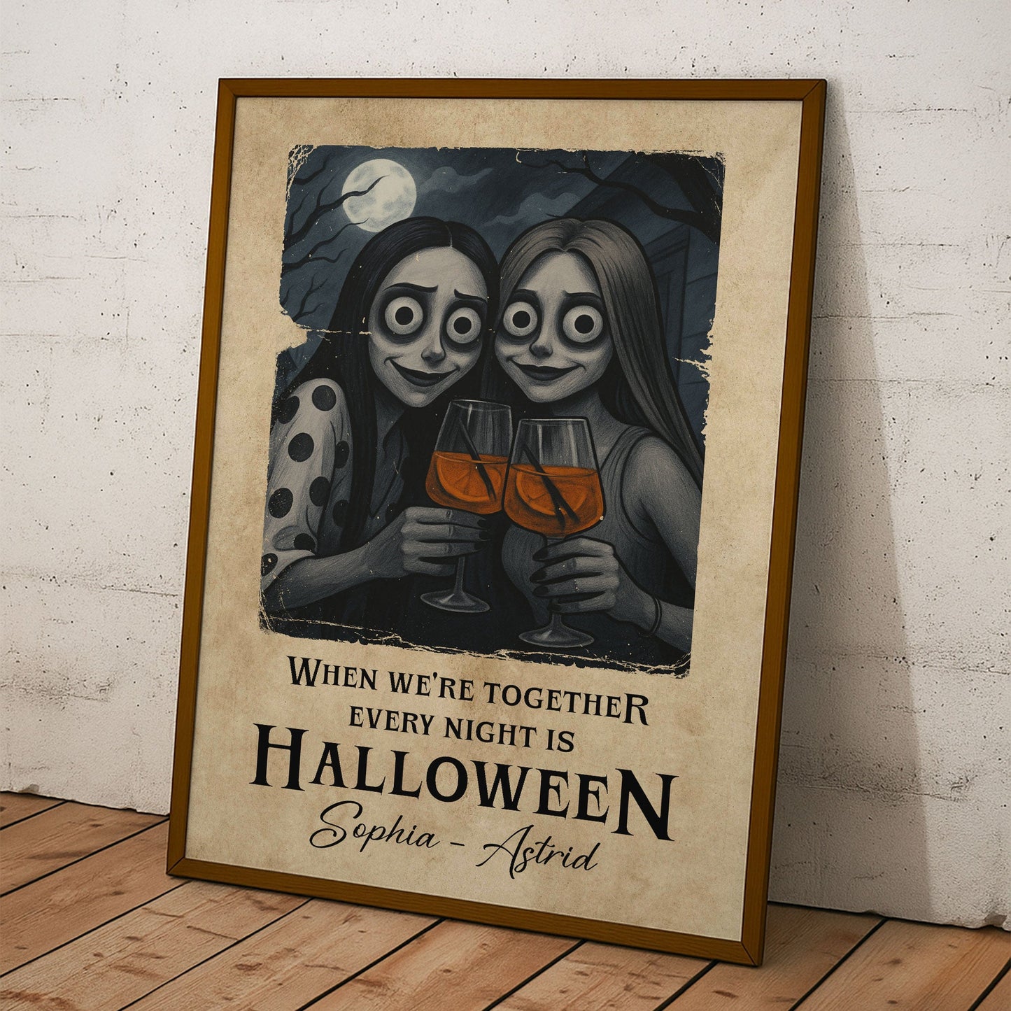 When We're Together Every Night Is Halloween - Personalized Photo Poster