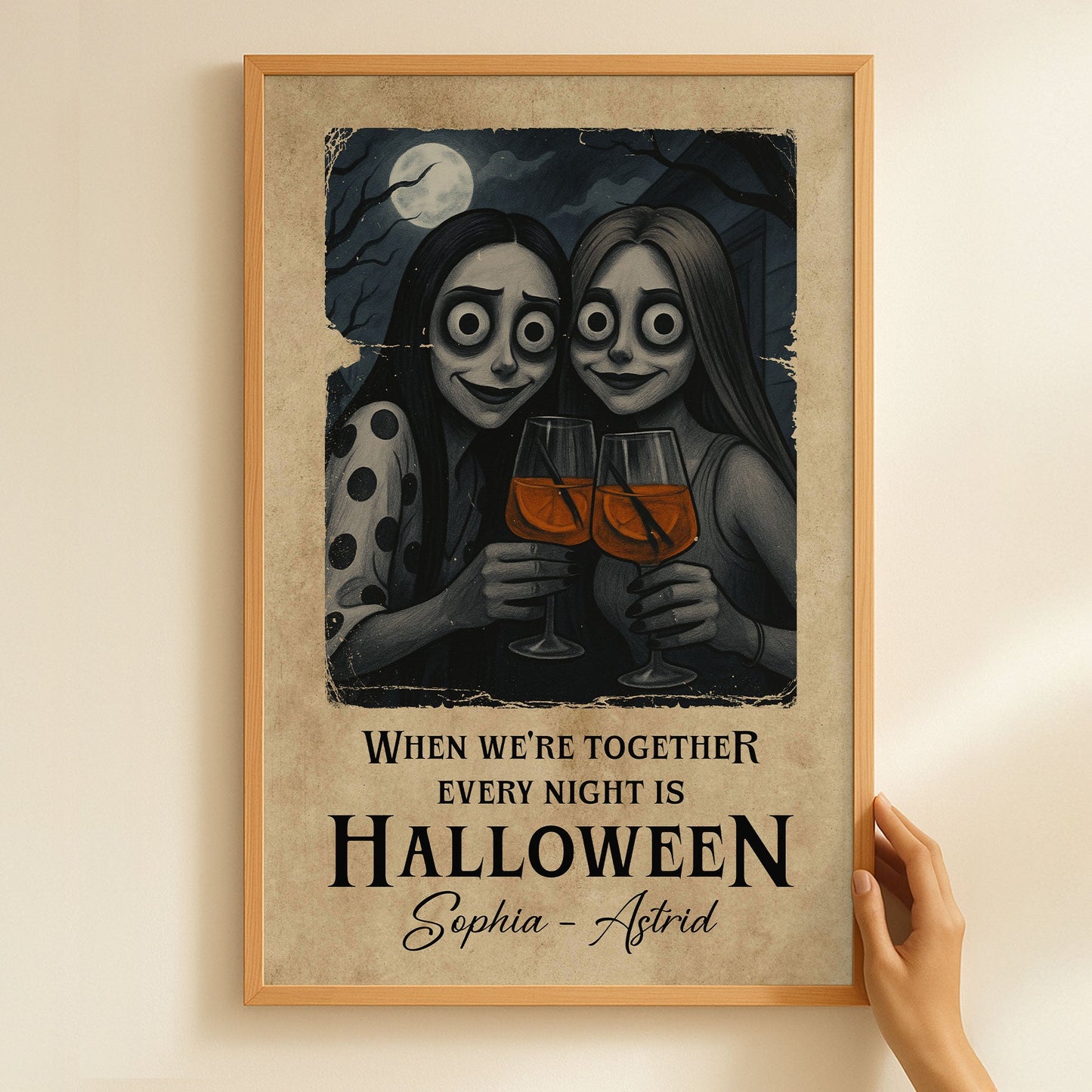 When We're Together Every Night Is Halloween - Personalized Photo Poster